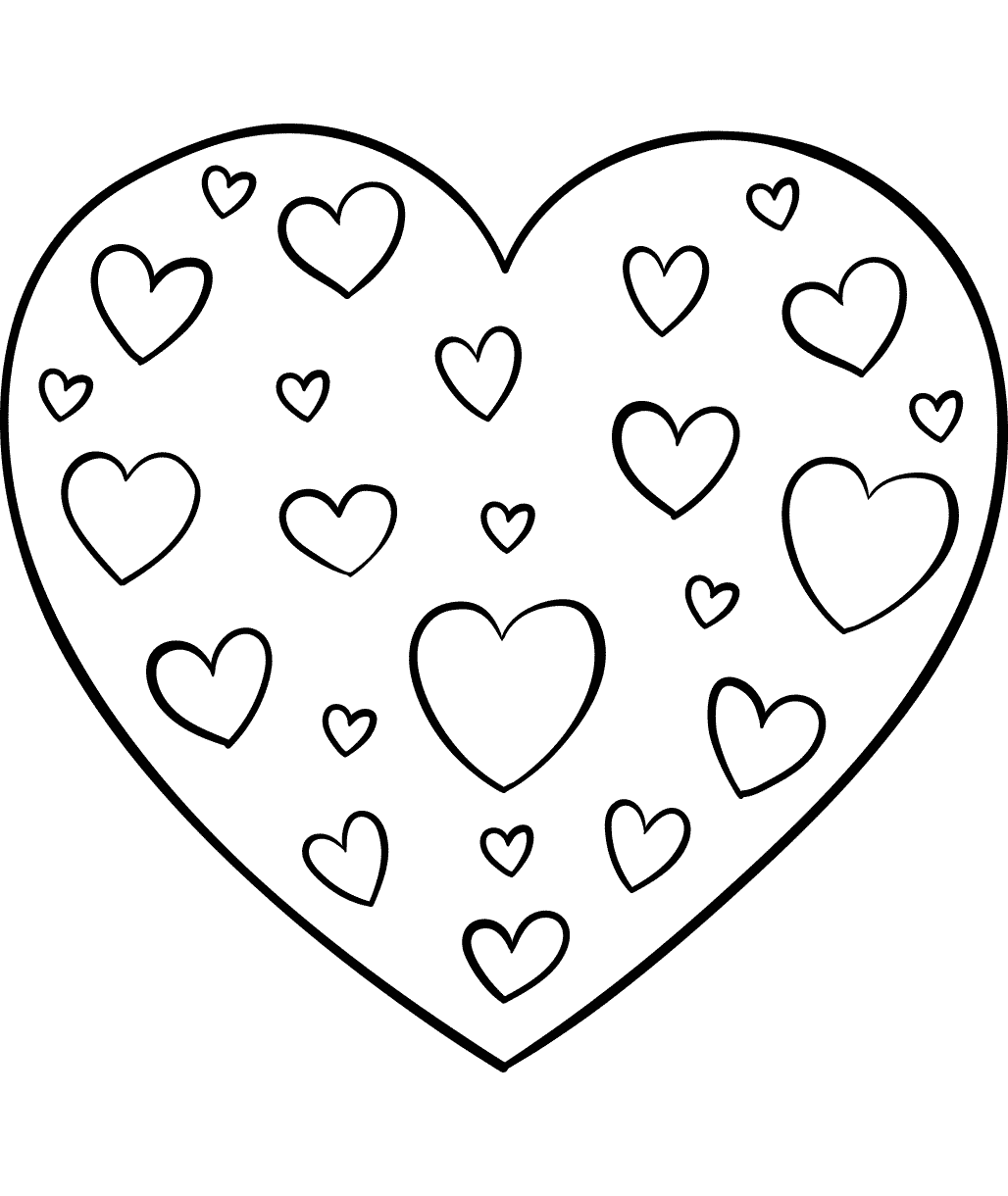 Corazones de San Valentín en corazones