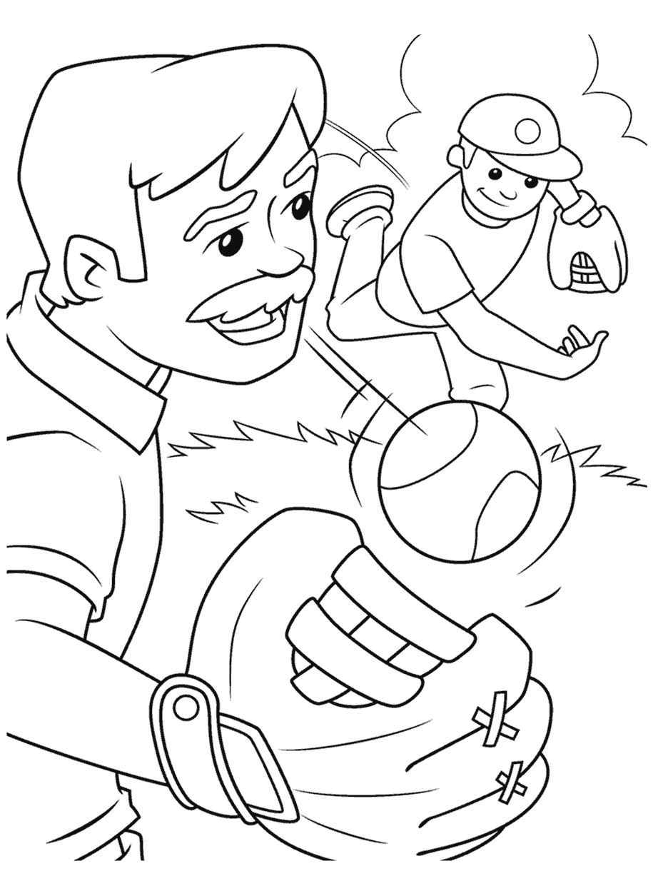 Father and Son Having A Catch