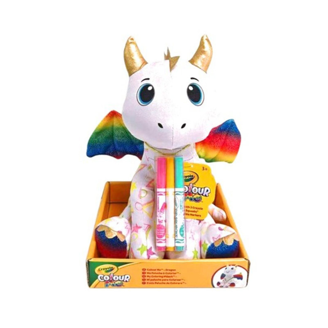 Crayola Colora il tuo peluche - Draghetto Vista frontale