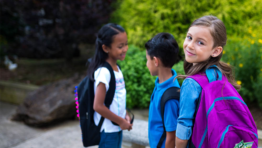 Elementary age kids heading back to school