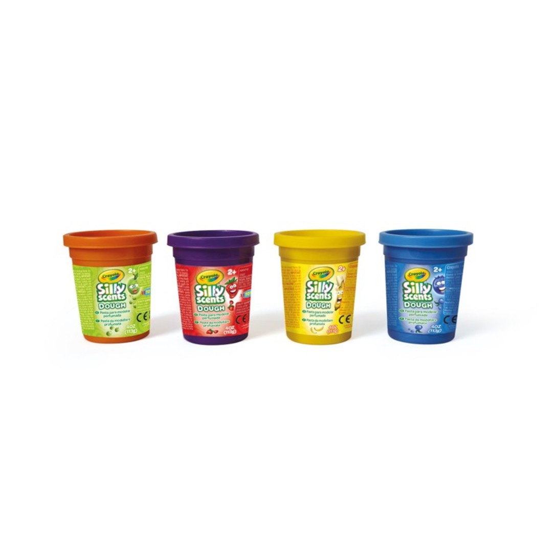 Silly Scents - Pasta da Modellare Profumata 4 Barattolini (113gr) Silly ScentsContents