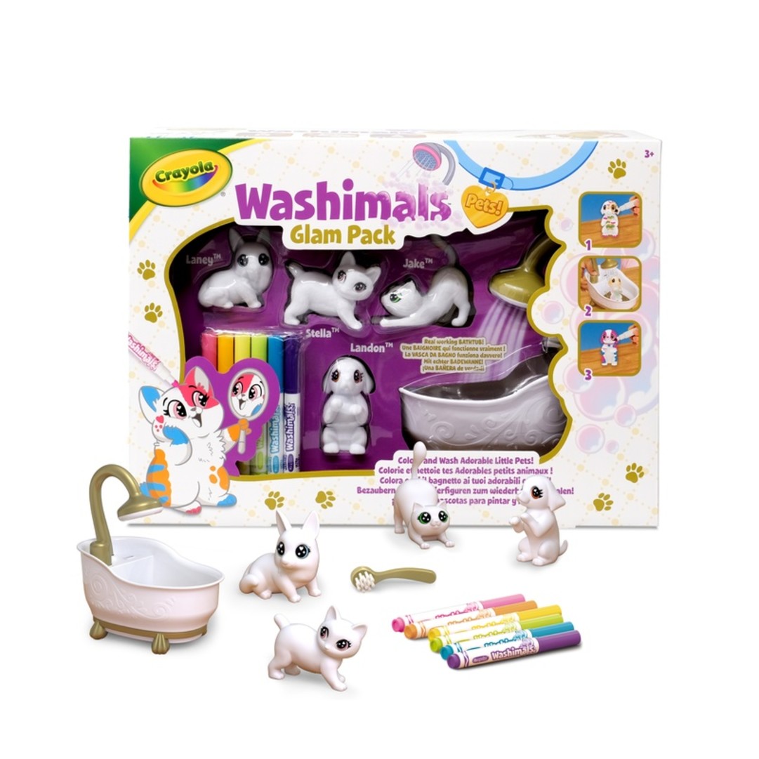 Washimals Pets - Set Attivit Glam PackPackaging with contents