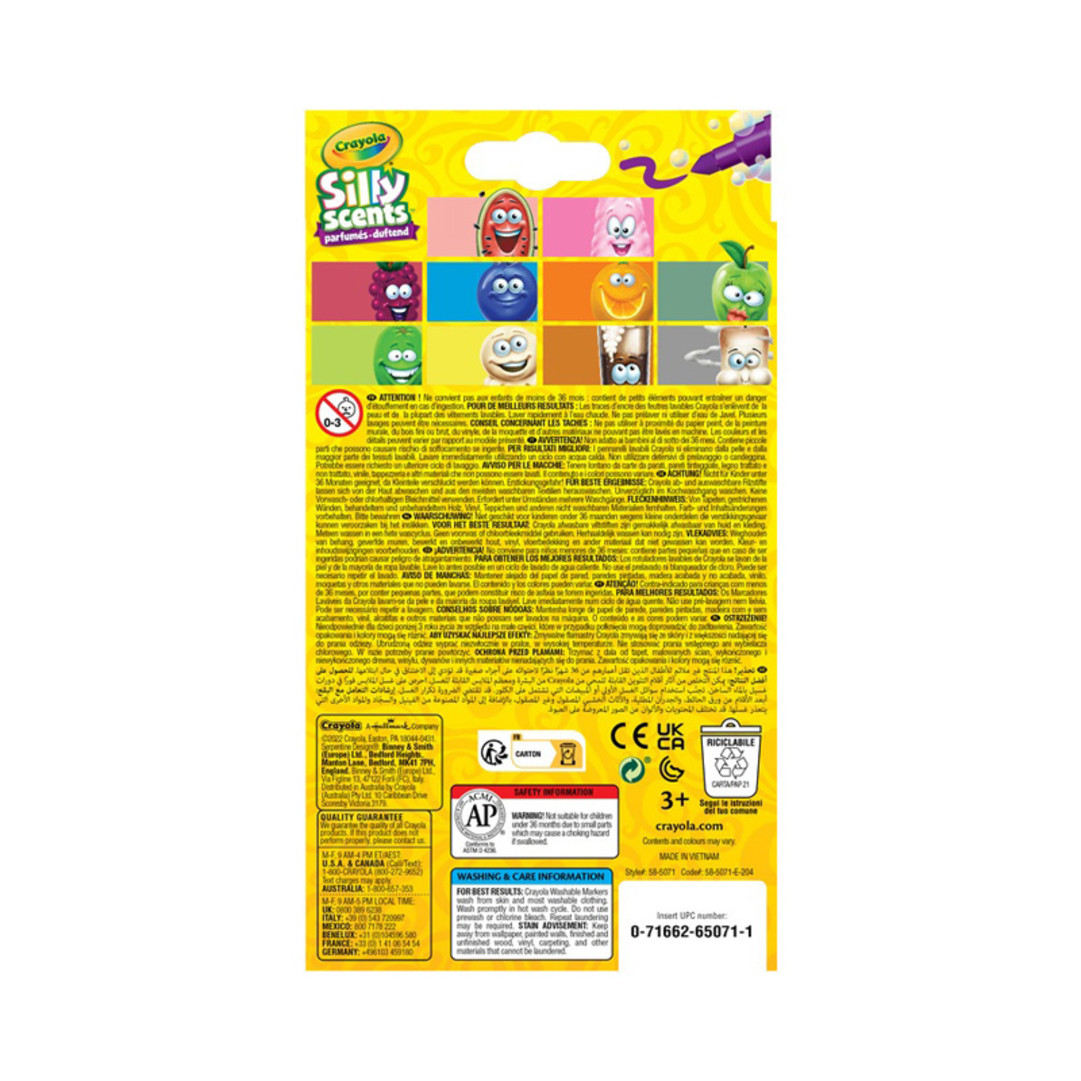 Silly Scents -  10 pennarelli lavabili punta media LavabiliBack view