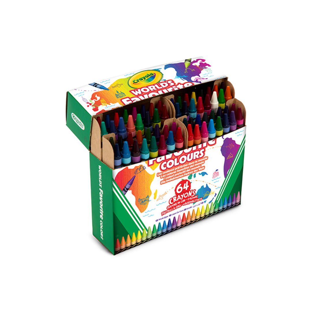 Wordl's Favoutire Colours - 64 pastelli a ceraContents