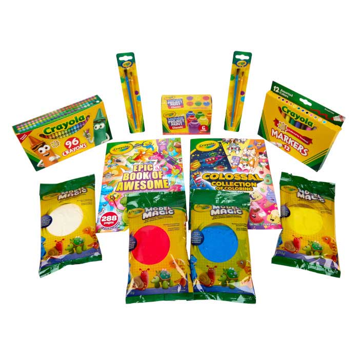 Creative Art Box contents.