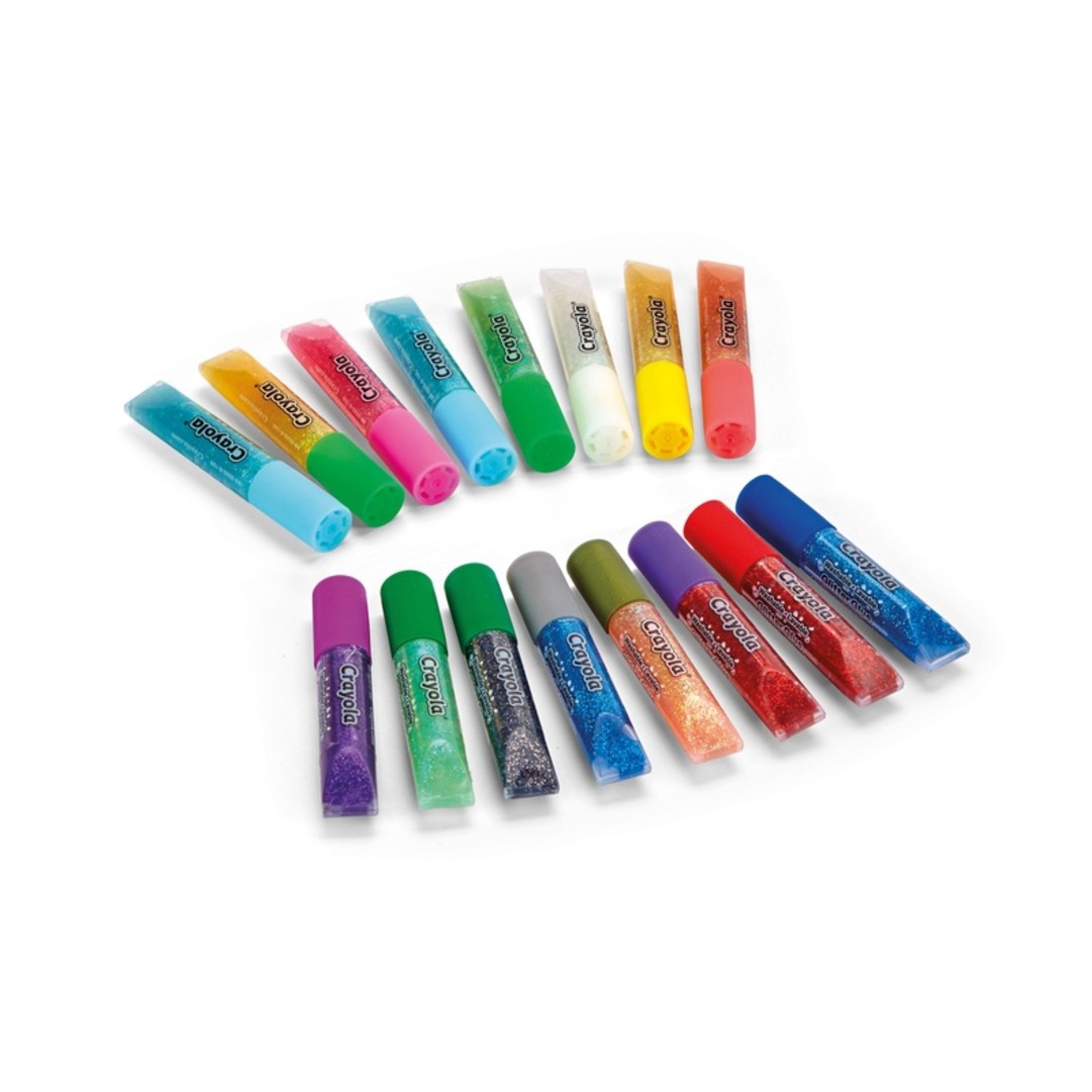 16 Mini Colle Glitter LavabiliContents