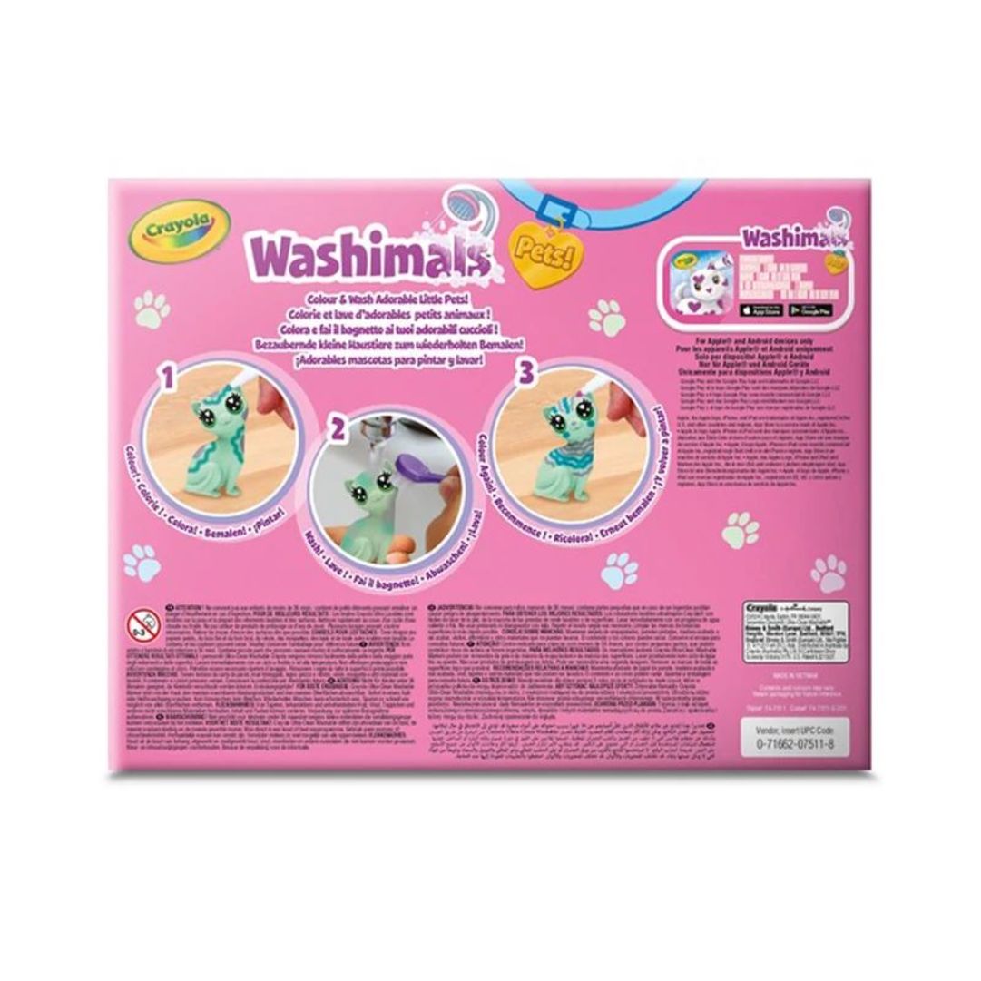 Washimals Pets - 3 cuccioli colori pastelloBack view