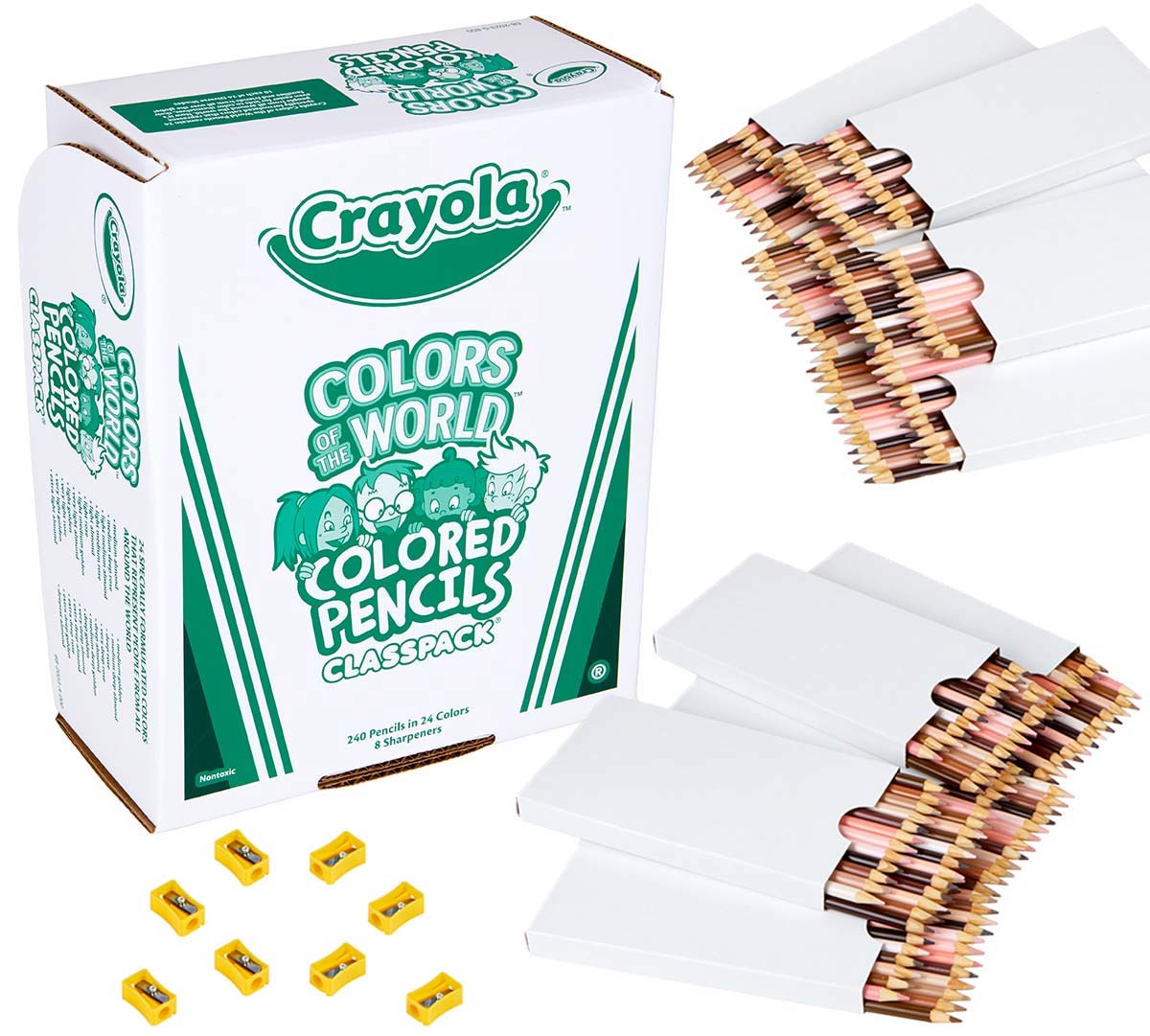Colors of the World Colored Pencil Classpack packaging and contents