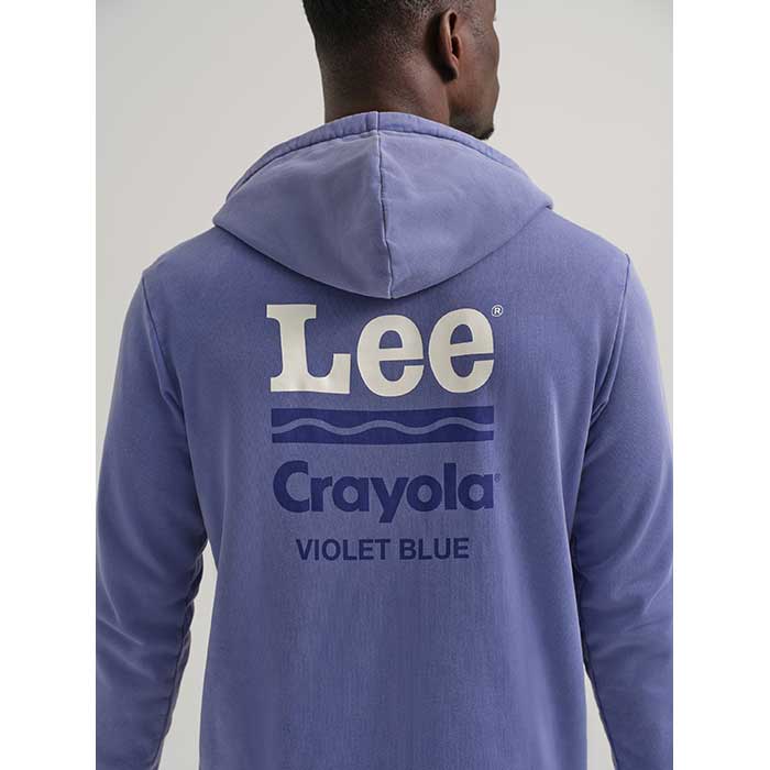 Crayola x Lee Limited Edition Colors Hoodie back view.