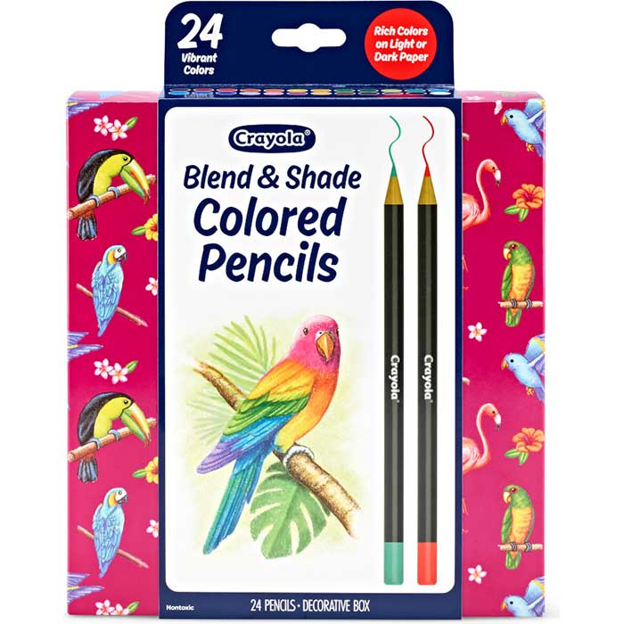 Blend and Shade Colored Pencils front view