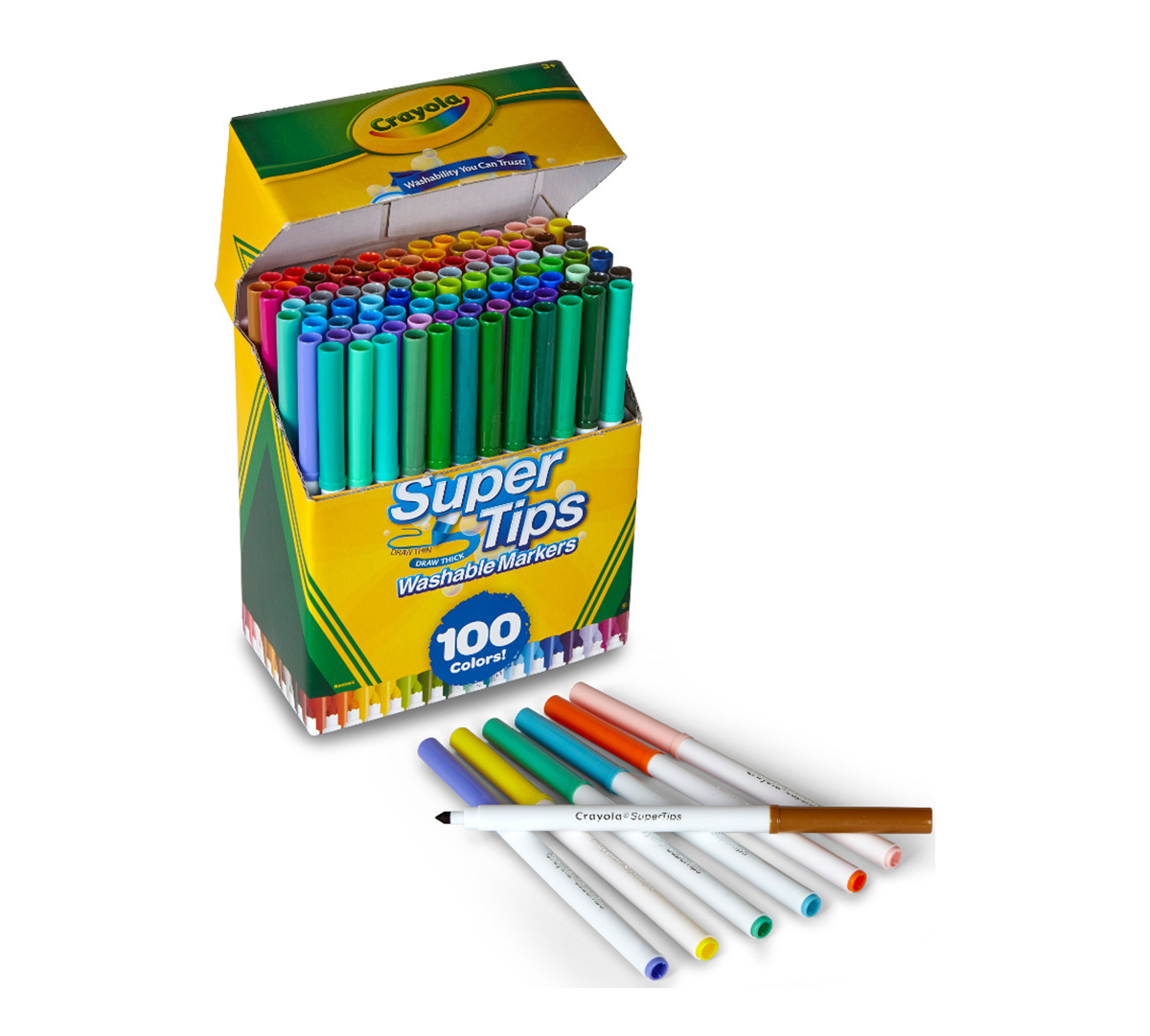 Super Tips Washable Markers  100 Count