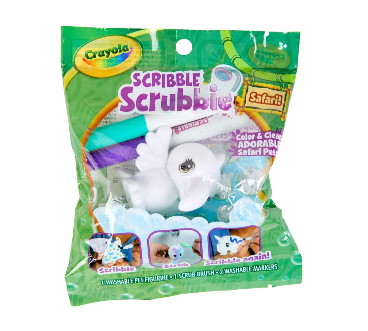 Scribble Scrubbie Pets bagged animal  1 count.