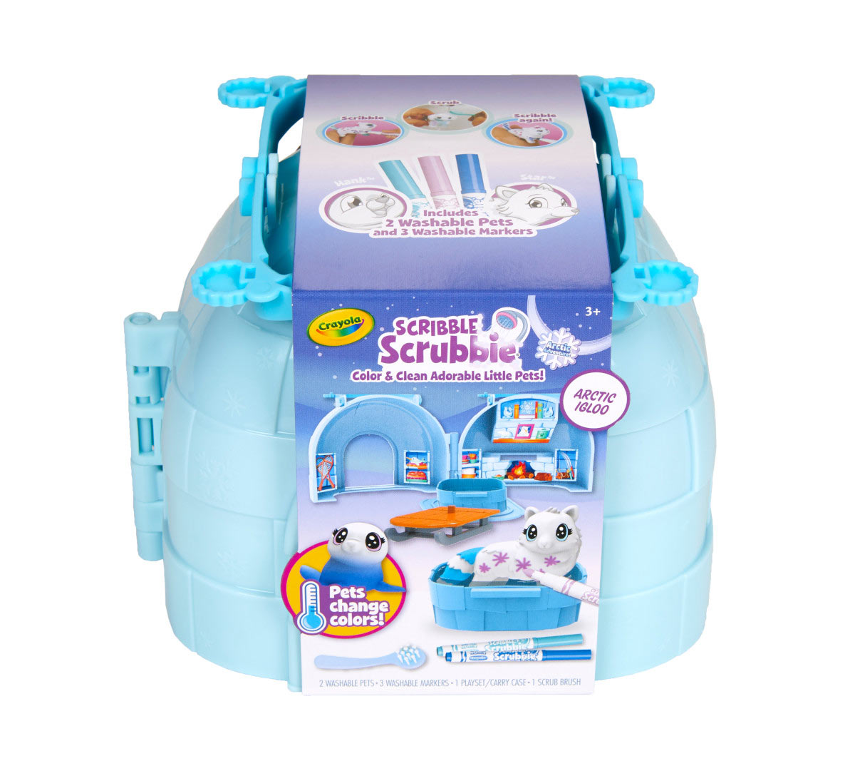 Scribble Scrubbie Arctic Igloo Set front view
