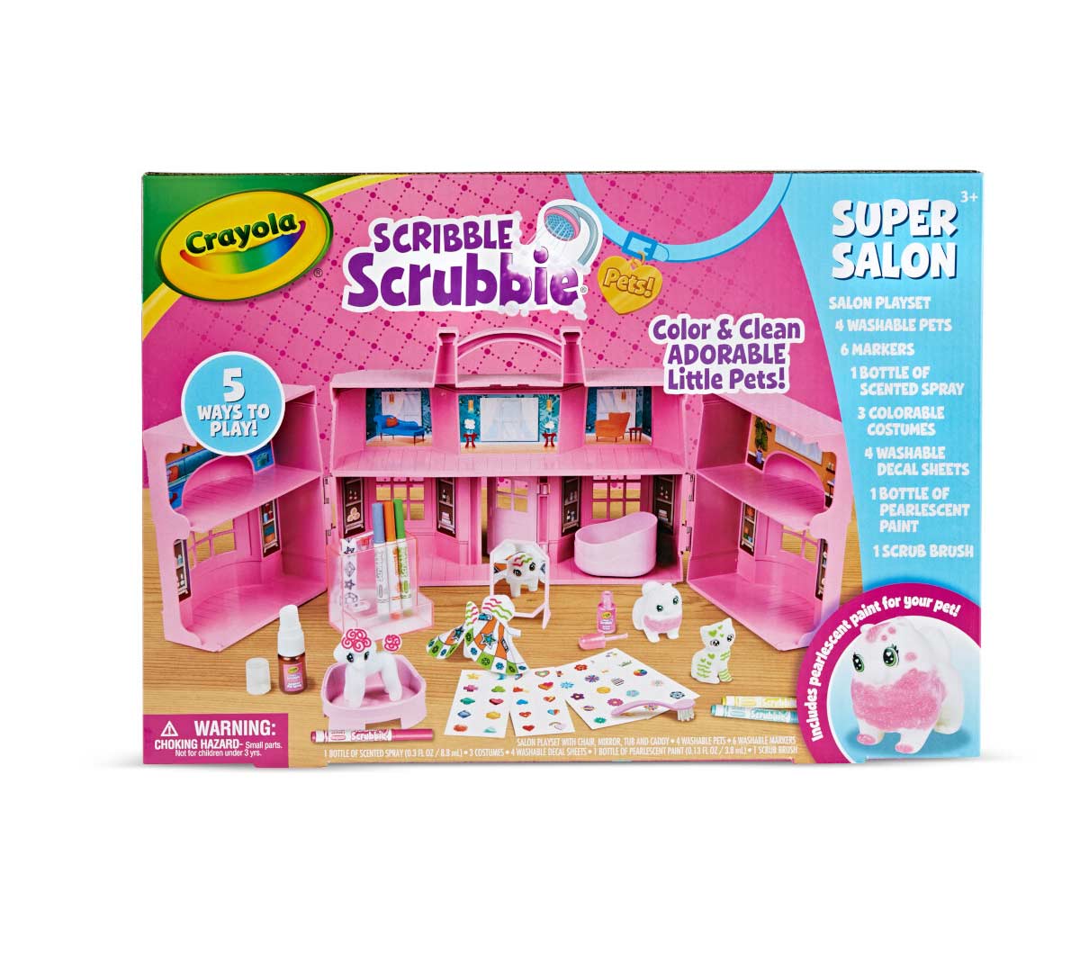 Scribble Scrubbie Super Salon Playset  front view