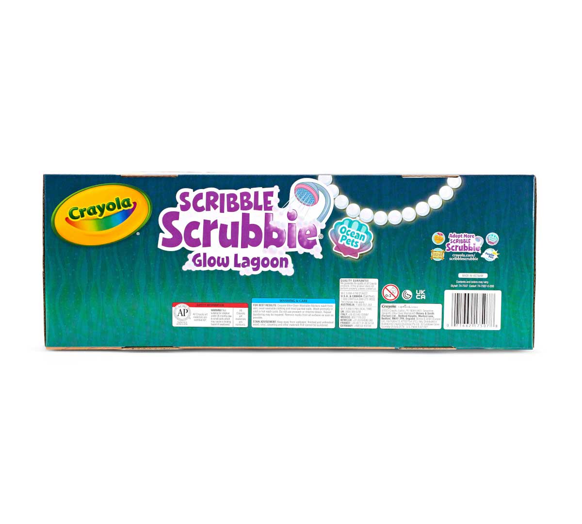 Scribble Scrubbie Glow Lagoon Playset bottom view.