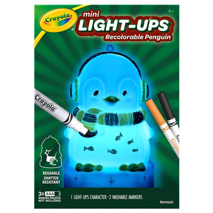 Mini Light-Ups, Penguin. Front view.