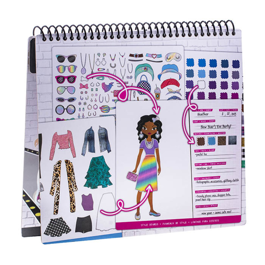 Fashion sticker Packaging with contents