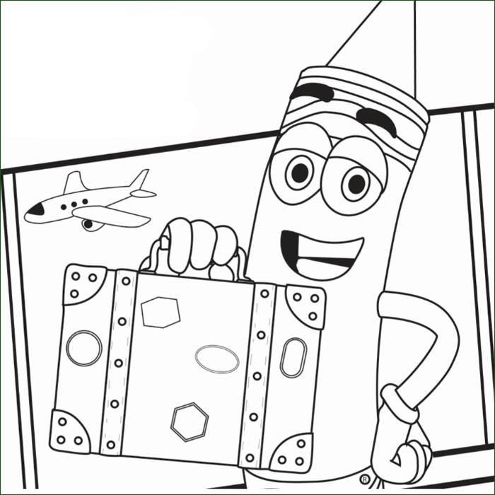 A Crayola crayon at the airport.